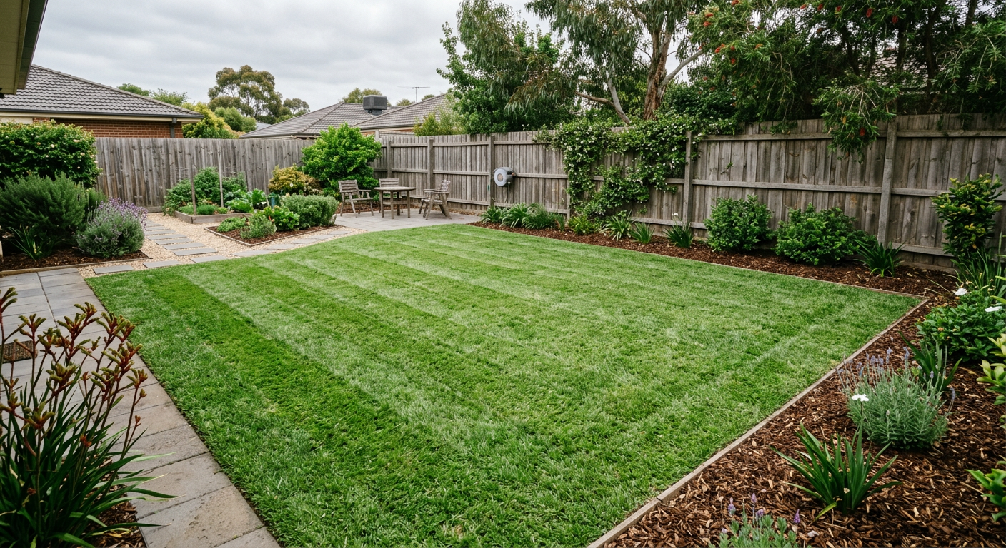 After: backyard lawn